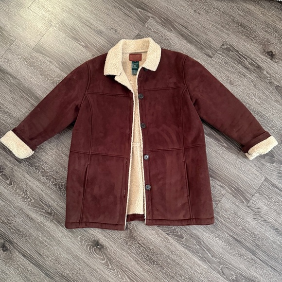 Ralph Lauren Jackets & Blazers - Ralph Lauren Faux Suede Sherpa Lined Chore Jacket